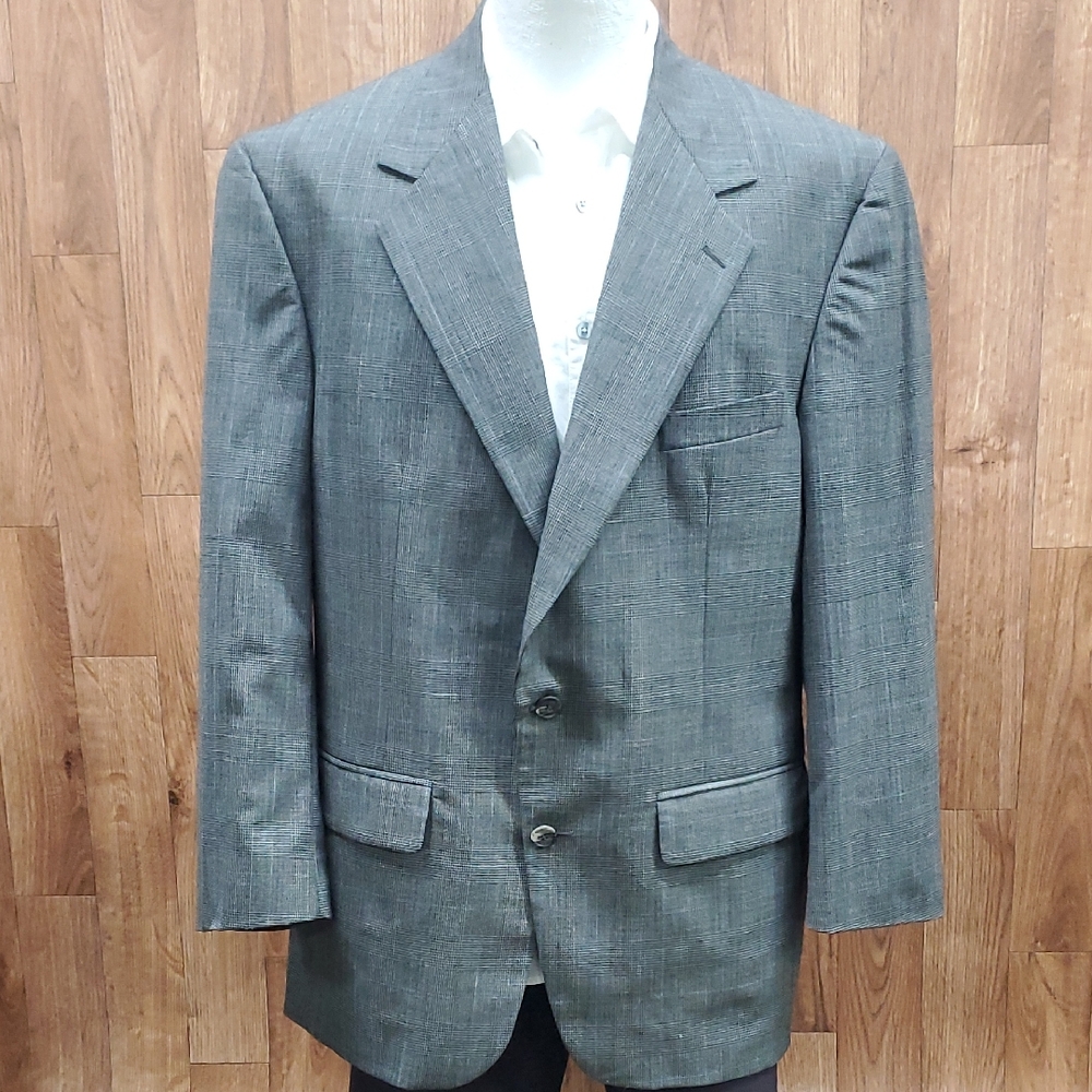 Design Lab Lord & Taylor Gray Sport Coat Timeless Style